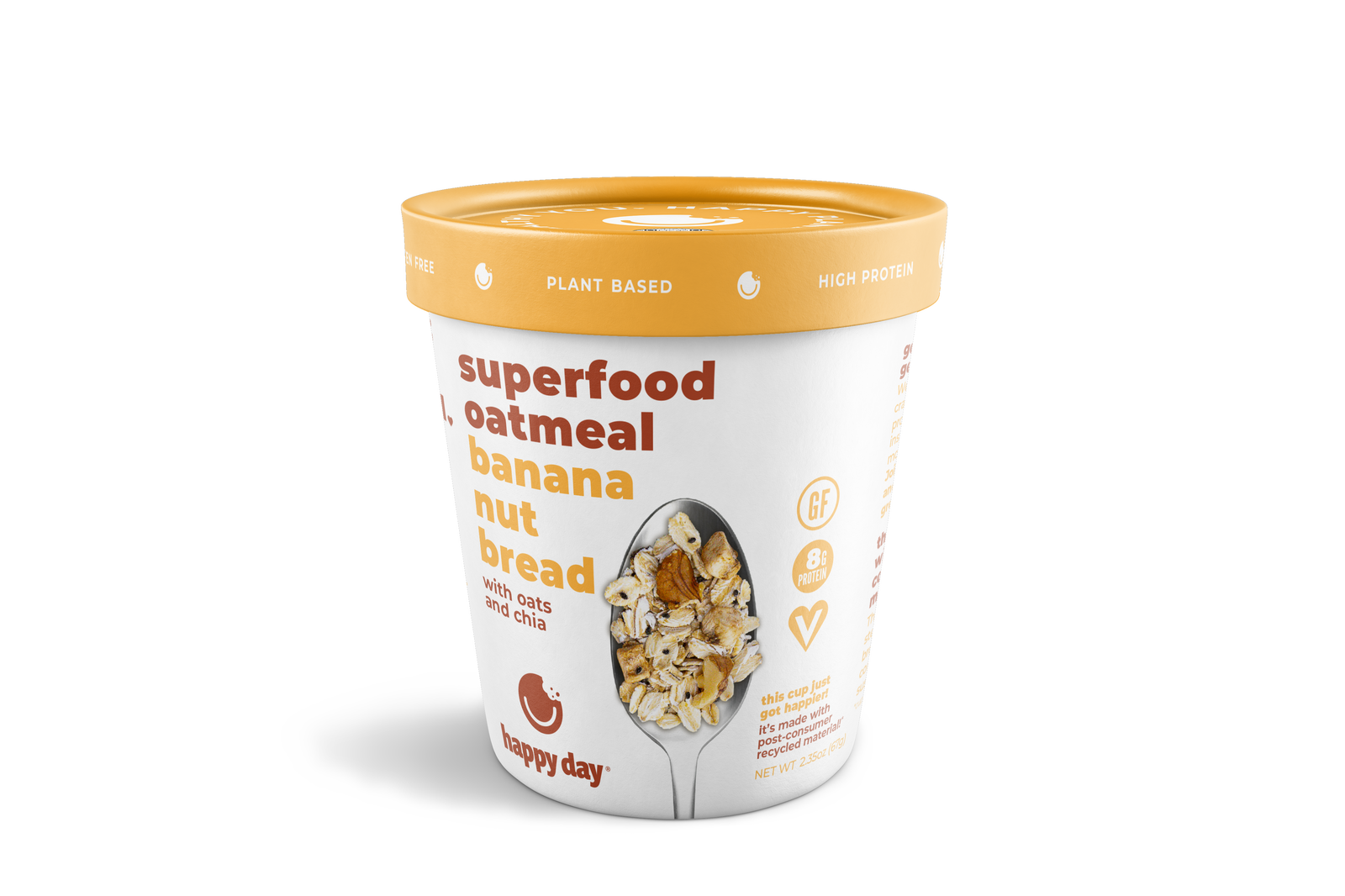 Gluten Free Superfood Oatmeal Cups - Banana Nut Bread