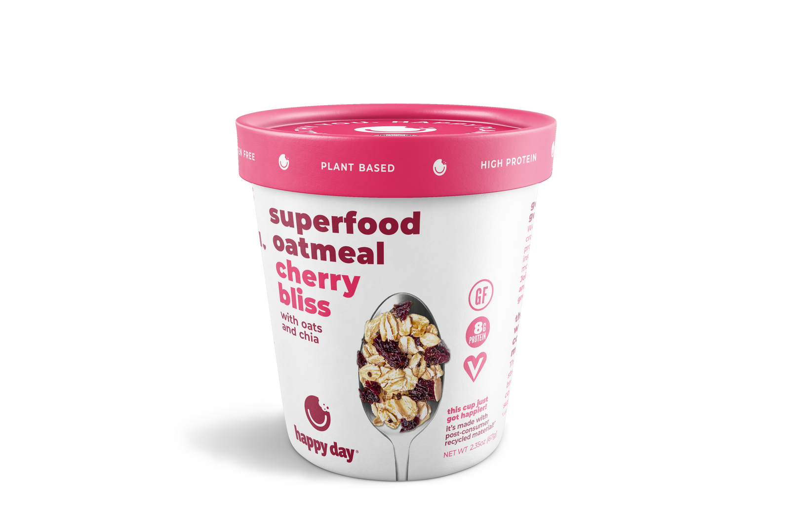 Gluten Free Superfood Oatmeal Cups - Cherry Bliss